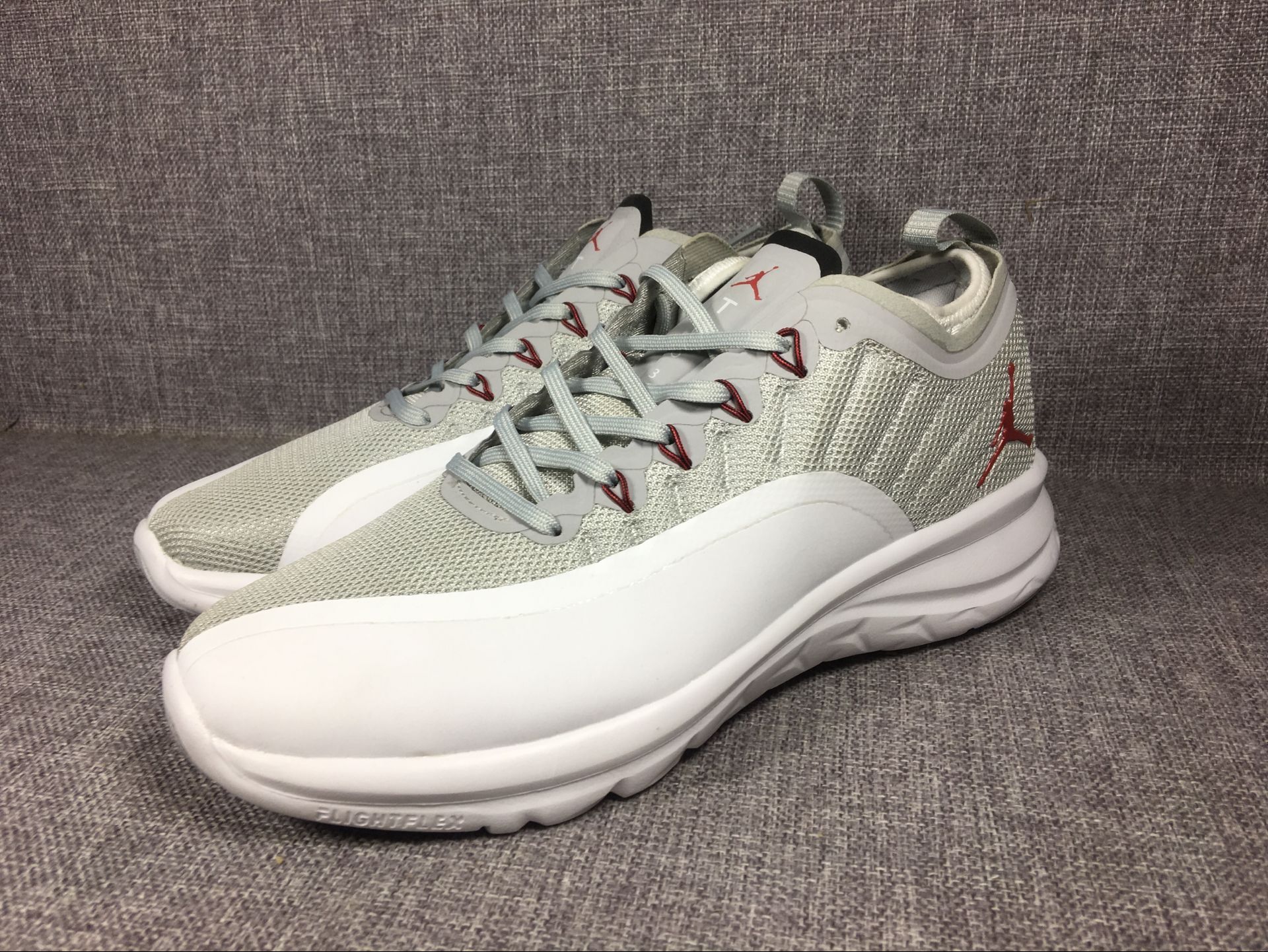 2018 New Air Jordan 12 Low Grey White Shoes